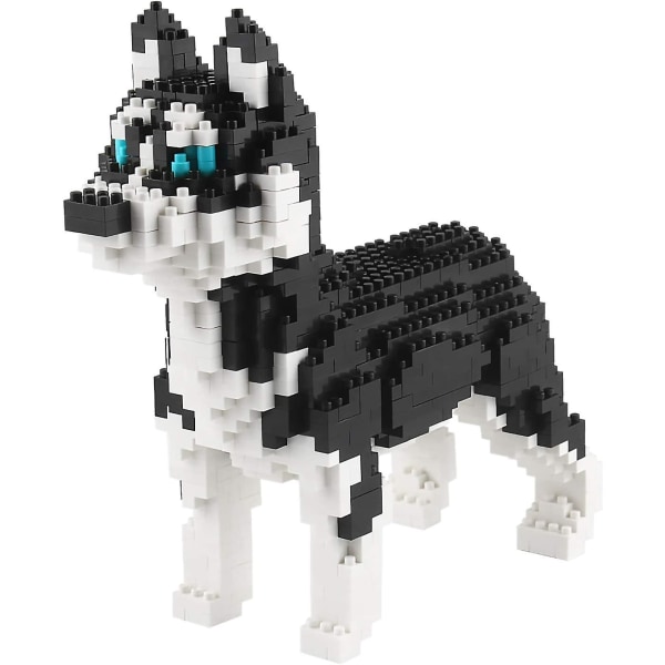 Micro Dog Building Blocks Mini Pet Building Toy Tegelstenar, 950 bitar Kljm-02 (husky)