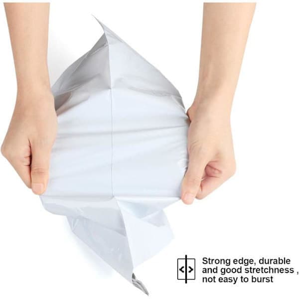 100-pack klädförpackningspåsar, 250x350mm, självhäftande vattentäta polyetenpåsar, extra starka.
