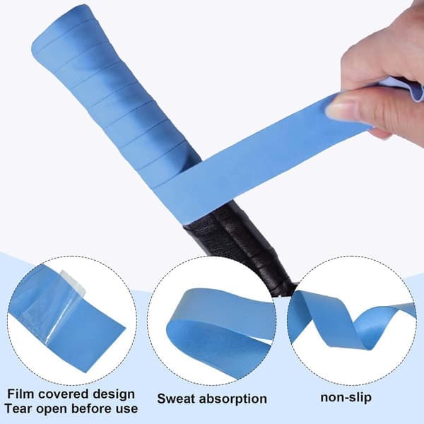 10 stk - Racketgrep - Racketgrepstape - flerfarget grepstape for racketer - Badminton grepstape