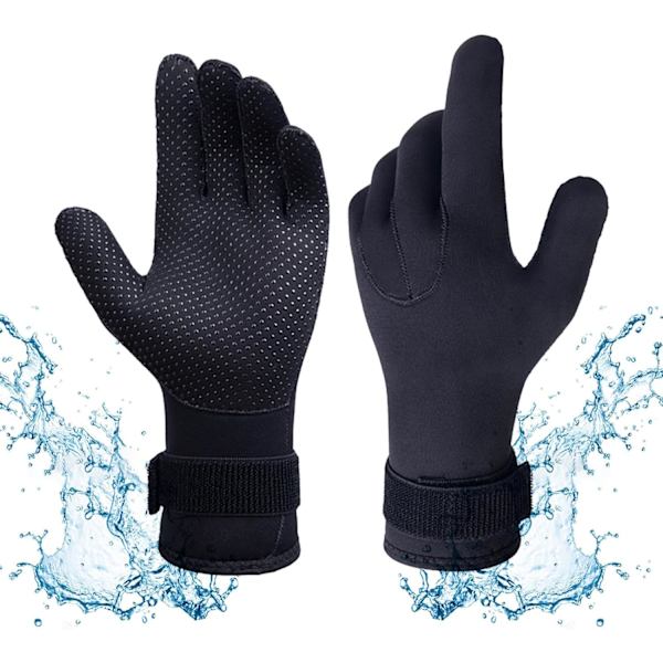 3mm märkäpuvun hanskat neopreeni lämmin ja liukumaton sopii miehille ja naisille snorklaukseen, uintiin, sukellukseen, vesiurheiluun M