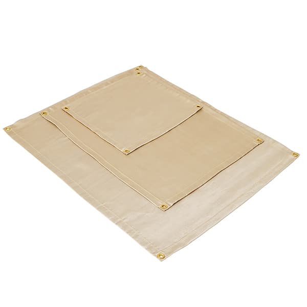 Brandsäker duk för utomhuscamping, BBQ, glasfiber, brandfilt, beige 30x30cm 30x30cm