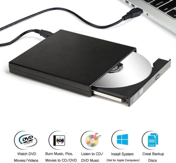 Bærbar Blu-ray-læser/-brænder til 4K Ultra HD Blu-ray-diske