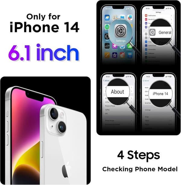 Vanntett etui for iPhone 14, AuTech full beskyttelse IP68 støtsikker for dykking og svømming