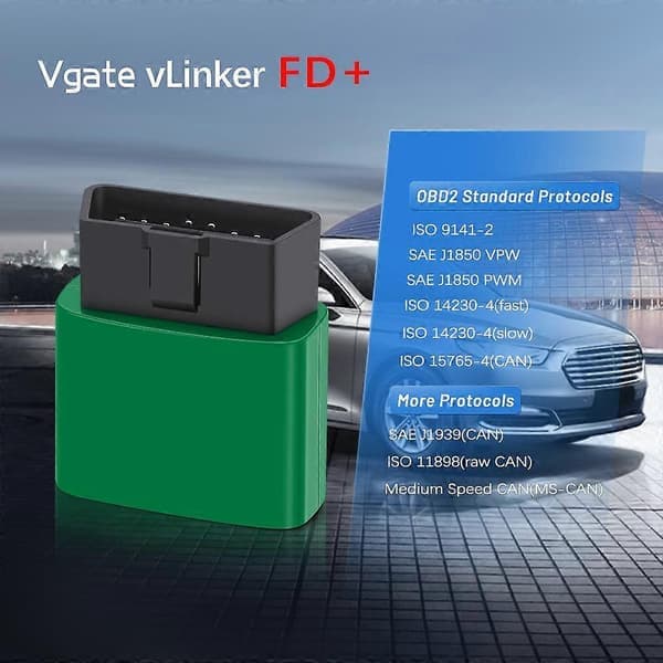 Vgate vLinker FD+ ELM327 FORScan til Ford Bluetooth 4.0 til IOS ELM 327 OBD2 Bildiagnoseværktøj OBD 2 Scanner J2534