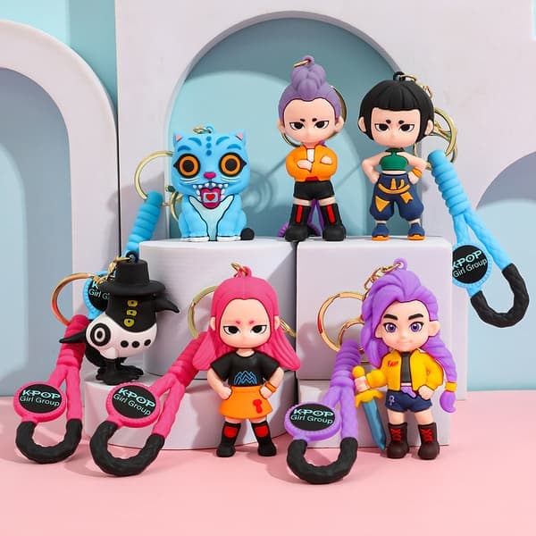 K-POP Demon Slayer Avaimenperä Riipus Silikoninukke 1 1