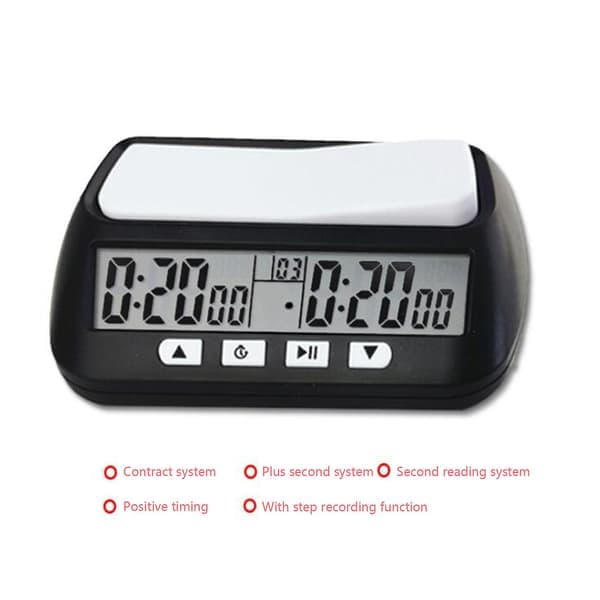 Chess Basic digital sjakkur og spilltimer, digital klokke
