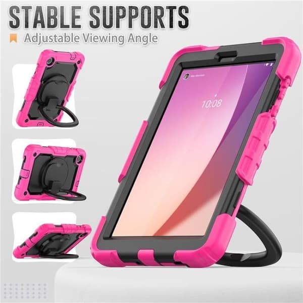 Surfplattefodral med axelrem för Lenovo Tab M8 Gen 4 TB300XU - Rosa