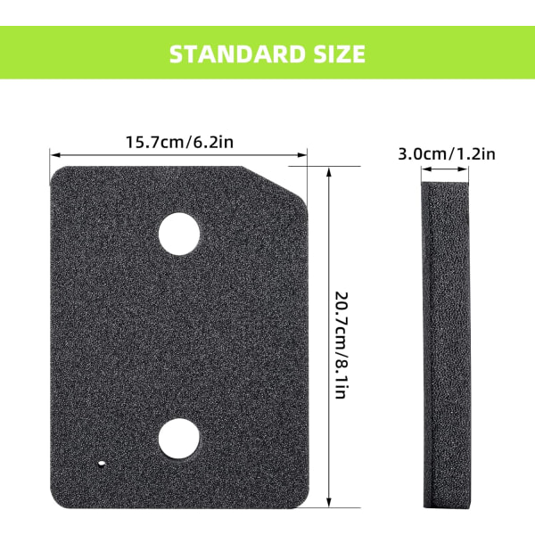 4-pak skumfilter kompatibelt med Miele T1-seriens varmepumpetørretumblere, reservedele til tå-kick-filter 9164761