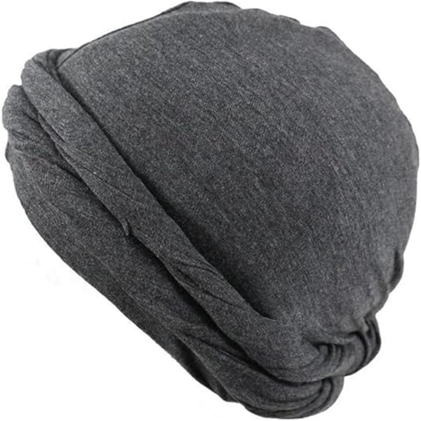 Hodeplagg for menn, hodeskjerf, solbeskyttelse, pustende, ensfarget turban for utendørs sport, jogging, sykling, klatring Dark Grey