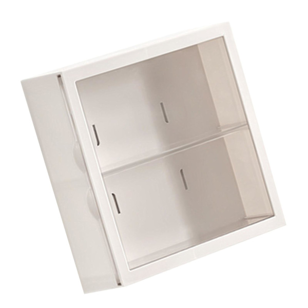 Vægmonteret udstillingsmontre Blind Box Figurer Display Case Håndværk Opbevaringsdisplay Stativ Støvfri Dukke Legetøjsopbevaringsboks White