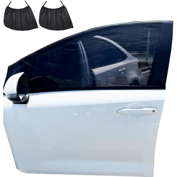 2-pack bilfönsterskärm. Universal sidofönsterskydd för bilar Mesh