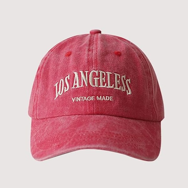 Hatt Herr Dam Enkelt Mode Tvättbar Anpassad Sport Hatt Unisex Baseballkepsar, Röd