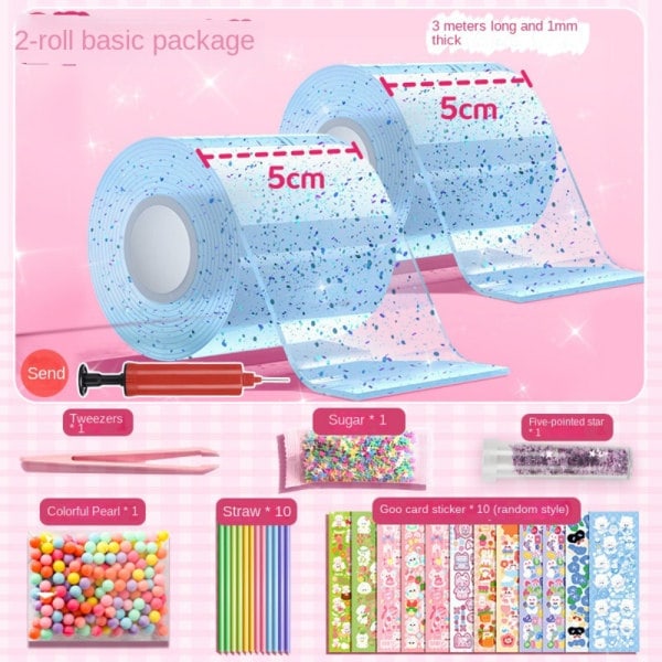 2-pack Nano Tejp Bubbelset Leksaksset BLÅ blå blue