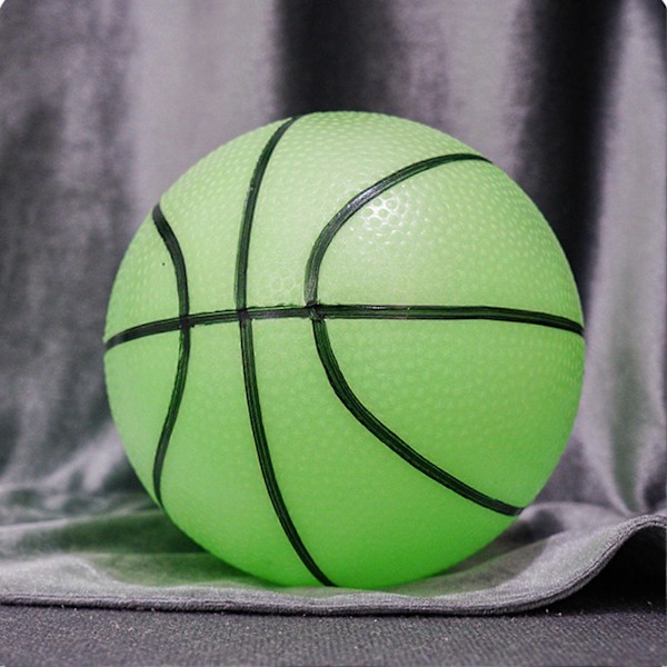 Lysande Basketboll Hög Elasticitet Batterifri PVC Hög Ljusstyrka Holografisk Basketboll för Barn