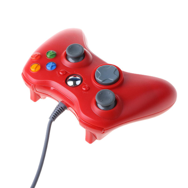 USB styrd kontroll för Xbox 360 Videospel Joystick för Xbox 360 Gamepad Röd Red