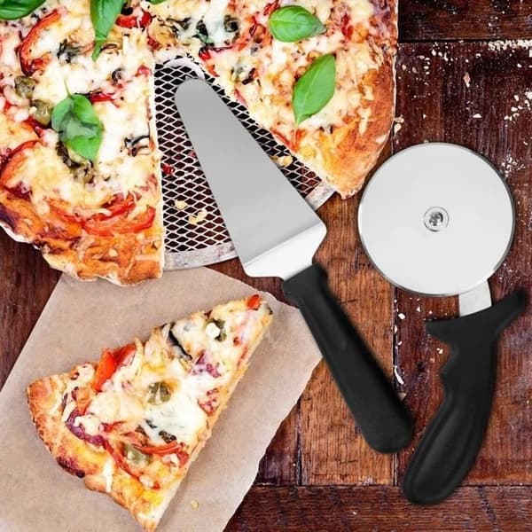 Pizzakutter - Ikke spesifisert - 2 stk - Rustfritt stål - Ergonomisk håndtak - Tåler oppvaskmaskin