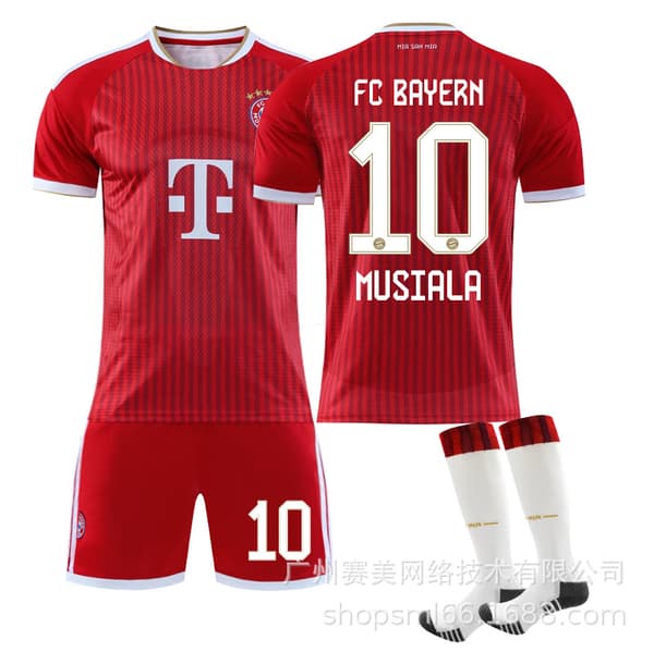 2026-2027 Bayern München Børnefodboldtrøje Nr. 10 Musiala 20 20