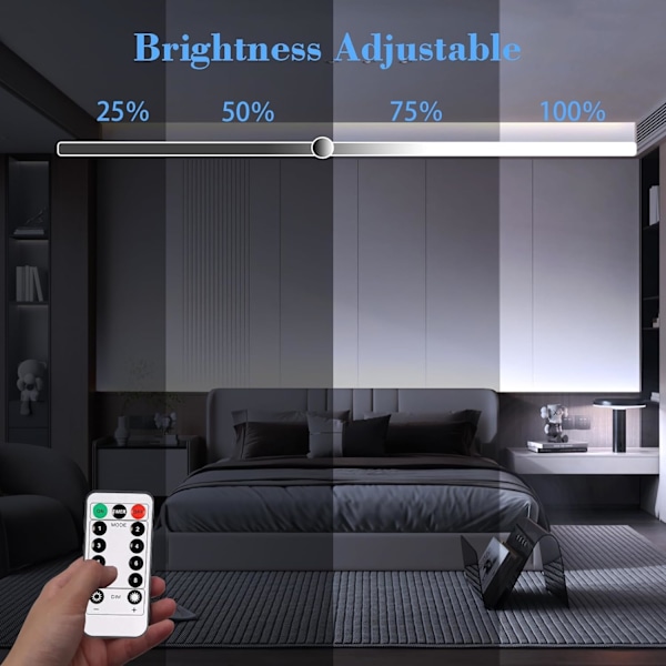 3m LED-strimler med batteri og fjernbetjening, 90 LED-lysstrimler, vandtætte, 8 tilstande, dæmpbare, timer, selvklæbende, klippbare til soveværelsesspejl cold light