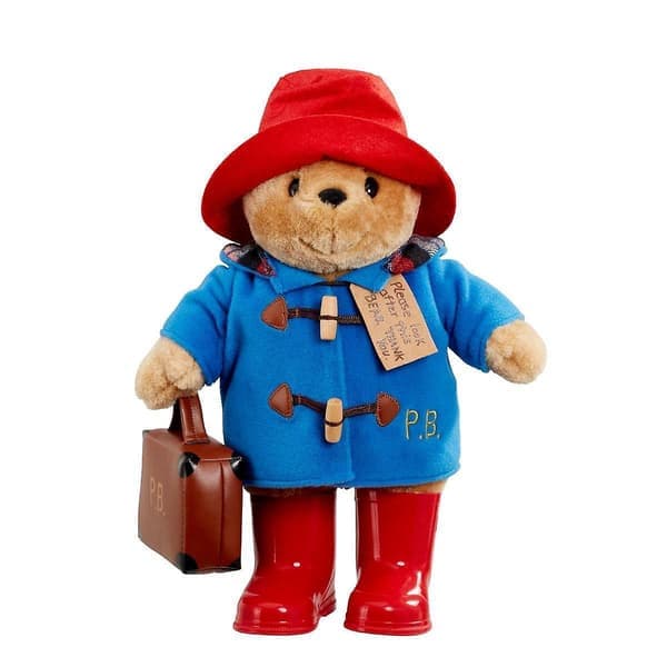 Rainbow Designs Klassisk Paddington med støvler og koffert - 34 cm - Samleobjekt myk leke