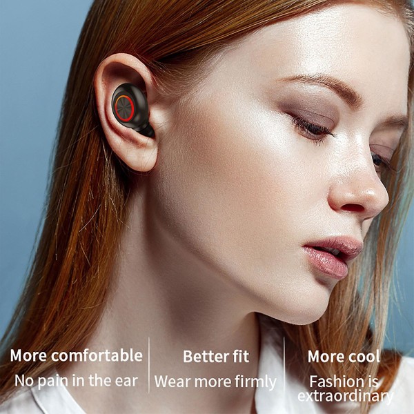 Sportbrusreducerande digital skärm Ultra Long Life trådlösa in-ear Bluetooth hörlurar