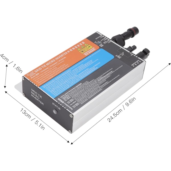 Solcells-inverter, nätinverter, ö-skydd, aluminiumlegering för hemmet PVGS-260W-18V-60V-AC220V