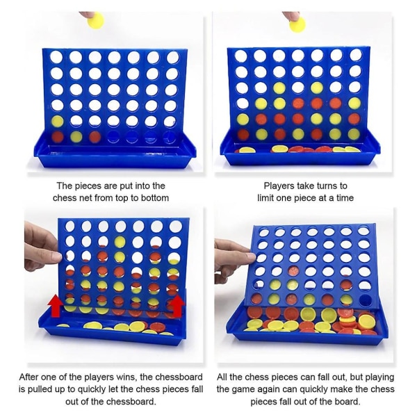 10st fyra i rad bingo schack Connect Klassiskt familjebrädspel Leksaker Rolig pedagogisk leksak för barn Barn Underhållningsspel Style C 10pcs