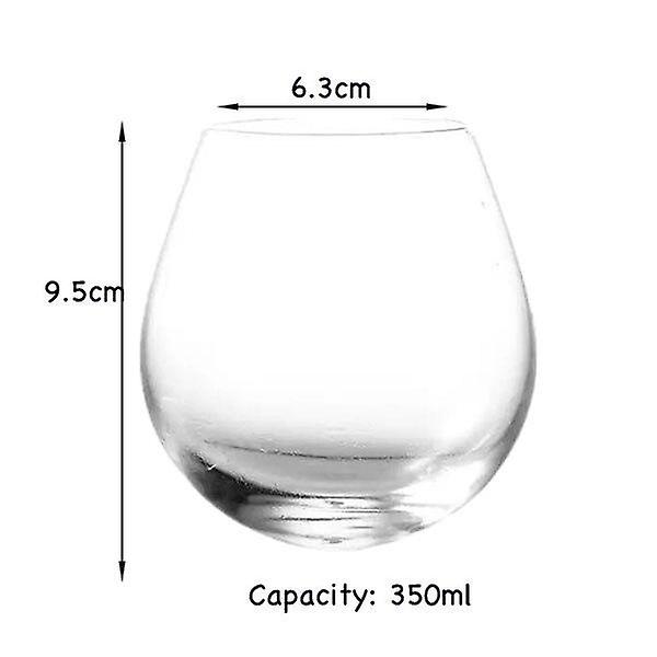 4 delar 350 ml gammaldags glas whiskyglas Äggform cocktailglasset om 4