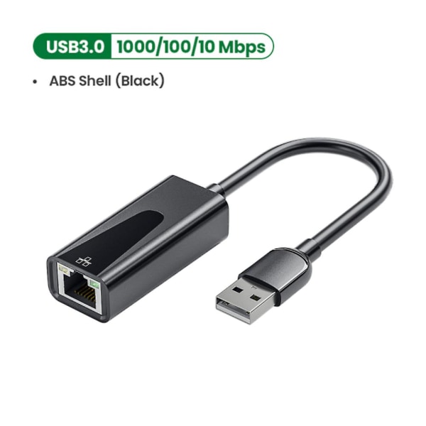 USB C till Ethernet Adapter Typec 30 till Rj45 nätverk Lan Gigabit 1001000mbps USB A 1000mbps