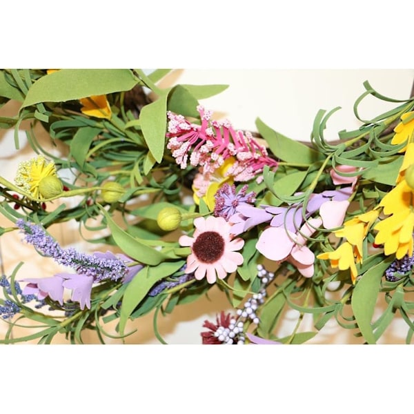 19,7\" Konstgjord Blomsterkrans Dörrkrans Utomhus Dekoration