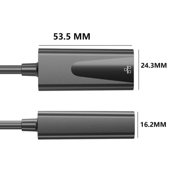 USB C till Ethernet Adapter Typec 30 till Rj45 nätverk Lan Gigabit 1001000mbps USB A 100mbps
