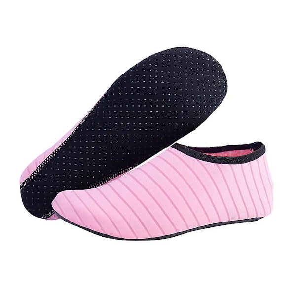 Vattenskor med halkfri sula Strandstrumpor Bekväma att bära för Yoga Beach Pink Soft Sole 3XS