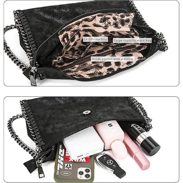 Damer Väska Handväskor Ny Casual Kedja En-axels Messenger Väska Trendig Dam Små Flik Cross Body Väskor Kopplingspungar Red