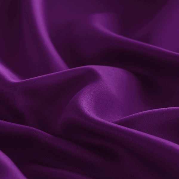 Mörkläggningsgardiner för sovrum – Gardinstångsficka, termiskt isolerade, energibesparande draperier för vardagsrum och kök, 2 paneler purple 106X137cm