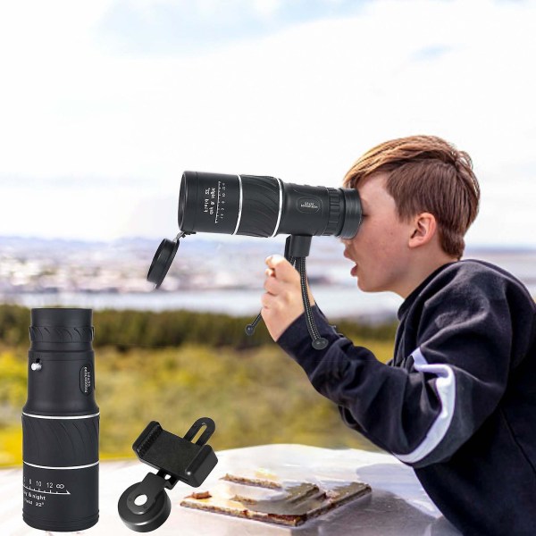 16x52 Twill Synlig monokulär kamera i svagt ljus med högupplöst mobilteleskop B