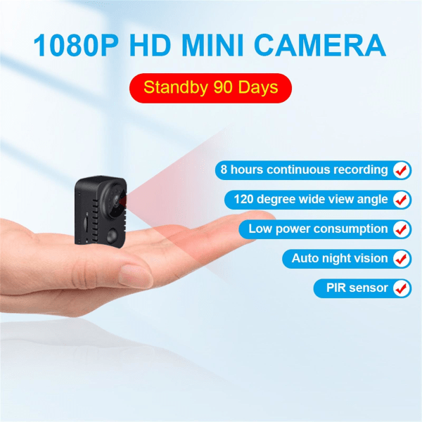 Md29 1080p Sensor Night Vision Videokamera Rörelse Dvr Mikrokamera Sport Dv Video Liten kamera