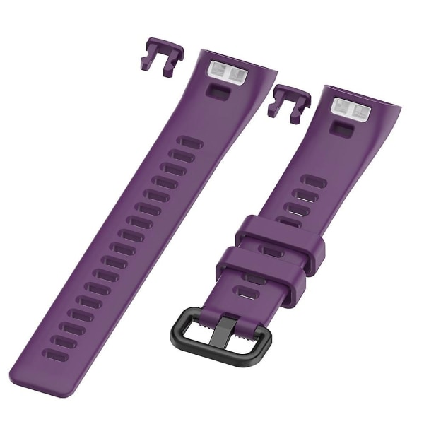 Sport silikonarmband för Huawei Band 4 Pro Armbandsbyte O-riginal Soft Fashion Purple