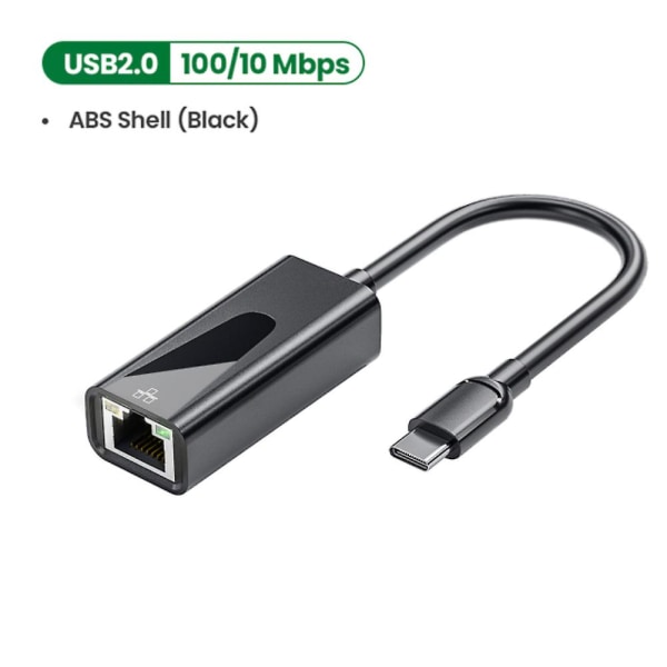 USB C till Ethernet Adapter Typec 30 till Rj45 nätverk Lan Gigabit 1001000mbps Type C 100mbps