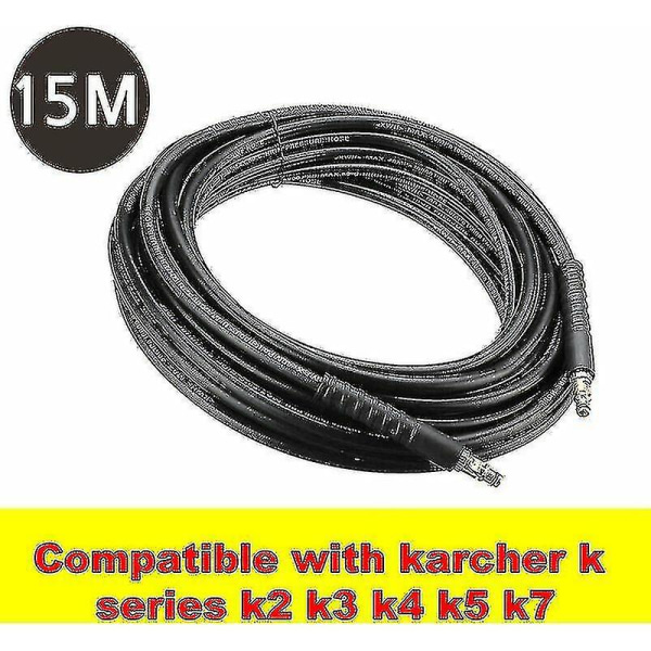 15 m högtryckstvättslang kompatibel med Kar-cher K Serie K2 K3 K4 K5 K7