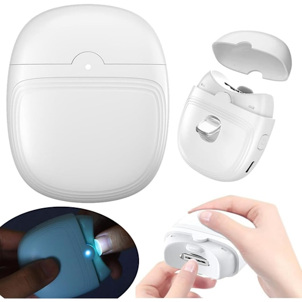 Elektrisk Automatisk Nagelklippare, Automatisk Nagelklippare Laddningsbar Nagelklippare, Elektrisk Nagelklippare Elektriska Nagelklippare för Barn, Vuxna
