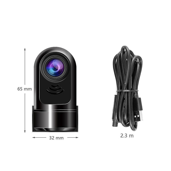 1080p Hd 360 Roterande Mini Adas Dashcam Ny Mini Front Dash Camera For Cars 2024 Standard  Edition