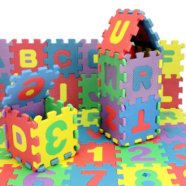 Pusselmatta 36st Barnalfabetet Pusselskum Maths Pedagogisk leksakspresent