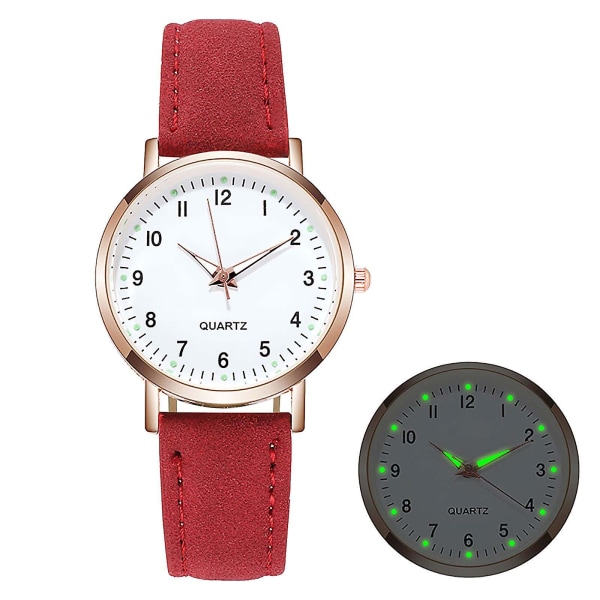 Damklockor med diamantbesatt lysande retro kvinnlig watch Quartz Watch U