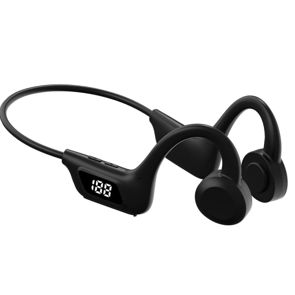 Ledningshörlurar Bluetooth, 5.0 Wireless Open Ear-hörlurar, Stereo Surround Noise Reduction Sports Headset Black