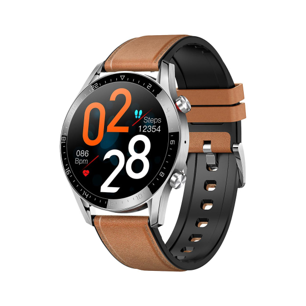 Smart Watch Armband Sport Fitness Sömnmonitor för Android Ios Brown