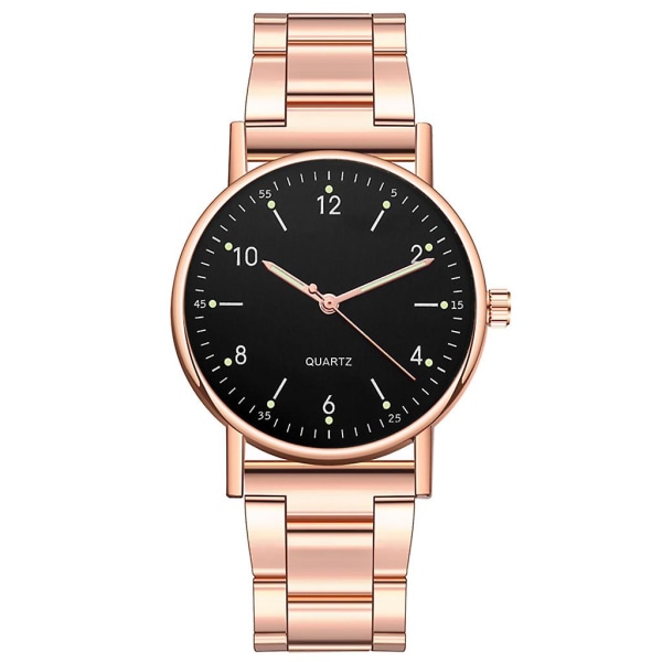 Avancerad watch för damer i rostfritt stål med självlysande urtavla Leisure Watch I