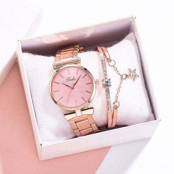 Kvinnor Quartz Analog Armband Small Watch Luxury Casual Armband Watches V