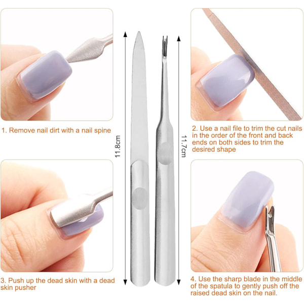 Innate Nagelsats, Innate Nagelklippare, Innate Naglar, 11 stycken Innate Nagelkorrigerare, Innate Nagelsats, Innate Nagelklippning