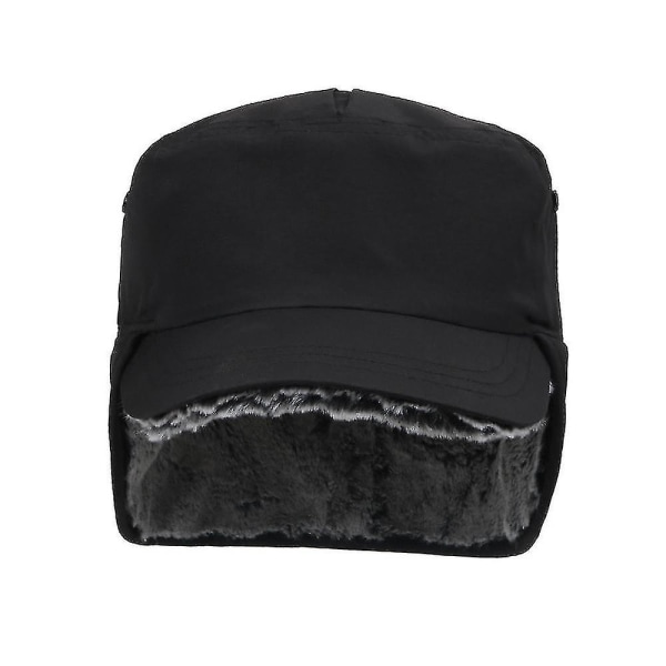 Vinter öronlappar hatt med cap Baskåpa Trapper Vattentät för unisex Gray