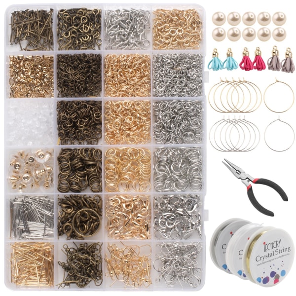 Diy handgjorda örhängen, armband, huvudbonader, metalltillbehör, material, verktygssatser