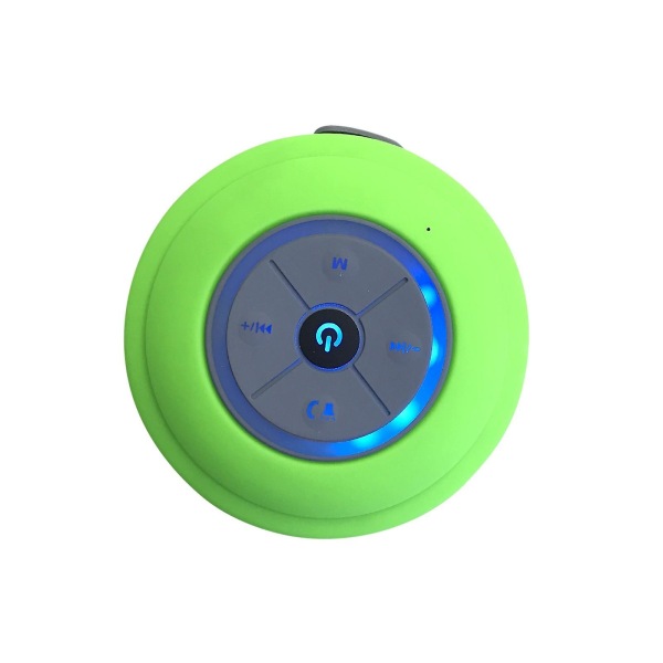 Bärbar Bluetooth högtalare Trådlös duschhögtalare för telefon Bluetooth subwoofer Handfri bilhögtalare Green
